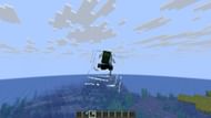 Riptide allows players to fly towards the direction of the trident when in contact with water (Image via Sportskeeda Gaming || Mojang Studios)